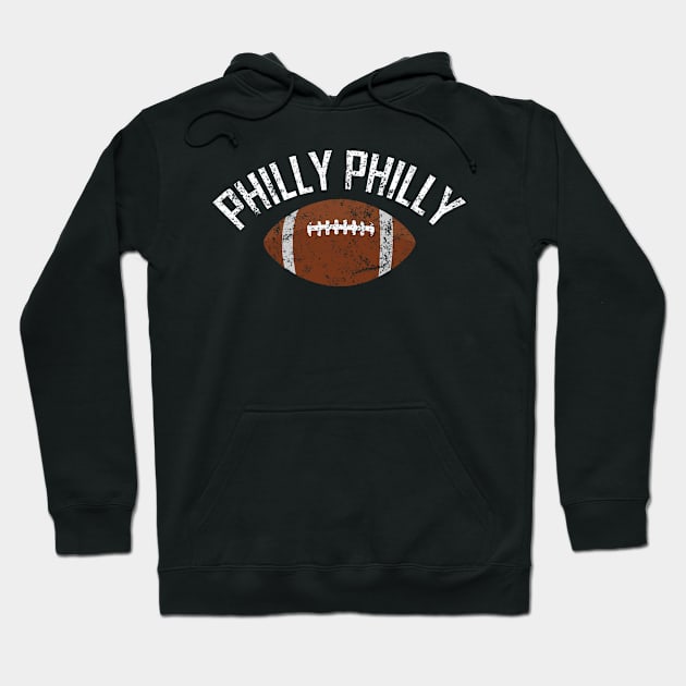 Philly Philly Distressed Design Hoodie by amitsurti